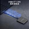 ポータブルSSD 1TB MagSafe対応 USB-C接続 USB 20Gbps 最大2000MB/s  グレー Transcend ESD420