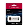 Transcend スティック型SSD 2TB USB Type-C USB 10Gbps USB3.2 Gen2 シルバー ESD300