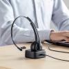 Bluetooth ヘッドセット 片耳 マイク ミュート機能 充電台付 スタンド付属 ハンズフリー ワイヤレスヘッドセット 通話 コールセンター テレワーク