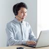 Bluetooth ヘッドセット 片耳 マイク ミュート機能 充電台付 スタンド付属 ハンズフリー ワイヤレスヘッドセット 通話 コールセンター テレワーク