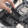 M.2 SSD用ヒートシンク 両面実装対応 ブラック