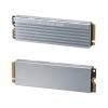 M.2 SSD用ヒートシンク 両面実装対応　シルバー
