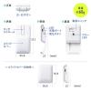 モバイルBluetoothマウス スライドカバー搭載 充電式 4ボタン 静音ボタン ブラック