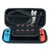【在庫限り】Nintendo Switch専用セミハードケースセット 画面保護ガラスフィルム クリーニングクロス付き ブラック