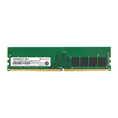 デスクトップPC用メモリ 16GB (16GB×1枚) DDR4-3200 PC4-25600 U-DIMM Transcend 増設メモリ