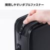CD DVD BD ファイルケース セミハード 120枚収納 CDジャケット収納対応 取っ手つき ブラック