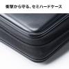CD DVD BD ファイルケース セミハード 120枚収納 CDジャケット収納対応 取っ手つき ブラック