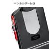 データホルダー 書見台 高さ調整 4段階角度調整 スケール付き ペンホルダー コンパクト 滑り止め グレー