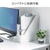 データホルダー 書見台 高さ調整 4段階角度調整 スケール付き ペンホルダー コンパクト 滑り止め グレー