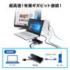 【在庫限り】USB3.0ドッキングステーション USB A接続 HDMI VGA USBハブ ギガビット対応LANポート Windows専用