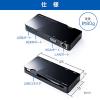 【在庫限り】USB3.0ドッキングステーション USB A接続 HDMI VGA USBハブ ギガビット対応LANポート Windows専用
