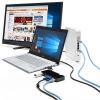 【在庫限り】USB3.0ドッキングステーション USB A接続 HDMI VGA USBハブ ギガビット対応LANポート Windows専用