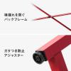 【在庫限り】ゲーミングデスク  幅120cm 奥行60cm カーボン調天板 レッドフレーム