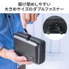 セミハード ガジェットポーチ ブラック