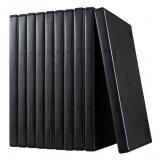 DVDトールケース ディスク2枚収納タイプ ブラック 10枚セット