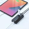 【在庫限り】スマホ充電ポート付きUSBハブ USB 3.2 Gen1 USB A×4 USB-C×1 USB Type-C変換アダプタ付き セルフパワー