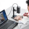 【在庫限り】デジタル顕微鏡 USB接続 倍率280倍 オートフォーカス 遠距離撮影 レンズ角度調整可能