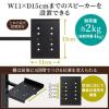 スピーカースタンド VESA取り付け モニター 2ch 収納 24～37インチ程度対応