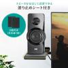 スピーカースタンド VESA取り付け モニター 2ch 収納 24～37インチ程度対応