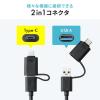 マルチカードリーダー SD microSD CF xDピクチャーカード MS対応 5 in 1 USB-C USB A接続