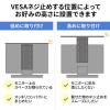 モニター上棚 VESA固定式 カメラ LEDライト 撮影機材 取り付け用シェルフ 幅40から69cm 耐荷重3kg