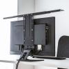モニター上棚 VESA固定式 カメラ LEDライト 撮影機材 取り付け用シェルフ 幅40から69cm 耐荷重3kg