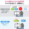 WEBカメラ 狭角35度 フルHD 200万画素 マイク無し 三脚対応