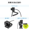 WEBカメラ 狭角35度 フルHD 200万画素 マイク無し 三脚対応