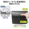 手元スピーカー 有線 テレビスピーカー 10W高出力 5mケーブル 繰り返し使える充電式  ホワイト