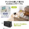 手元スピーカー 有線 テレビスピーカー 10W高出力 5mケーブル 繰り返し使える充電式  ホワイト
