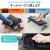 あったかフットレスト フットウォーマー 高さ 角度調整 デスク用 足置き台