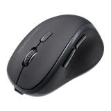 【アウトレット】ワイヤレス充電マウス Qi対応 Bluetooth 2.4GHzワイヤレス 5ボタン ブルーLEDセンサー ブラック