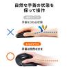 Bluetoothエルゴノミクスマウス USB充電式 マルチペアリング 静音ボタン ブラック