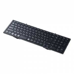 折りたたみBluetoothキーボード テンキーあり ブラック