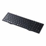 折りたたみBluetoothキーボード テンキーあり ブラック