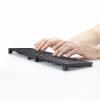 折りたたみBluetoothキーボード テンキーあり ブラック