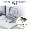 ノートPC縦置きスタンド型 ドッキングステーション 6in1 USB-C接続 HDMI×2 USB PD100W LAN端子