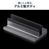 ノートPC縦置きスタンド型 ドッキングステーション 6in1 USB-C接続 HDMI×2 USB PD100W LAN端子