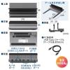 ノートPC縦置きスタンド型 ドッキングステーション 6in1 USB-C接続 HDMI×2 USB PD100W LAN端子