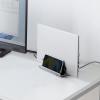 ノートPC縦置きスタンド型 ドッキングステーション 6in1 USB-C接続 HDMI×2 USB PD100W LAN端子