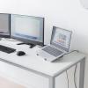 ノートPC縦置きスタンド型 ドッキングステーション 6in1 USB-C接続 HDMI×2 USB PD100W LAN端子