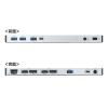 【処分特価】USB Type-C ドッキングステーション 据え置きタイプ PD/60W対応 4K対応 9in1 HDMI×2 DisplayPort×2 Type-C×1 USB3.0×4 LAN