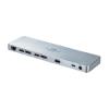 【処分特価】USB Type-C ドッキングステーション 据え置きタイプ PD/60W対応 4K対応 9in1 HDMI×2 DisplayPort×2 Type-C×1 USB3.0×4 LAN