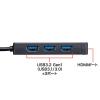 HDMIポート搭載 USB3.2Gen1 3ポートハブ