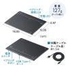 【アウトレット】Bluetoothタッチパッド 振動機能つき ジェスチャー14種 Windows専用 ガンメタリック