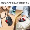 【在庫限り】有線トラックボール LUNA 親指操作タイプ 光学式センサー