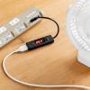 USB電流測定ケーブル Type-A USB2.0 充電 タイマー データ転送 3A対応 ブラック
