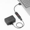 USB電流測定ケーブル Type-A USB2.0 充電 タイマー データ転送 3A対応 ブラック