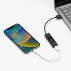 USB電流測定ケーブル Type-A USB2.0 充電 タイマー データ転送 3A対応 ブラック