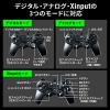 16ボタン ゲームパッド 全ボタン連射対応 Xinput対応 振動機能付 日本製高耐久シリコンラバー使用 Windows専用 マットブラック